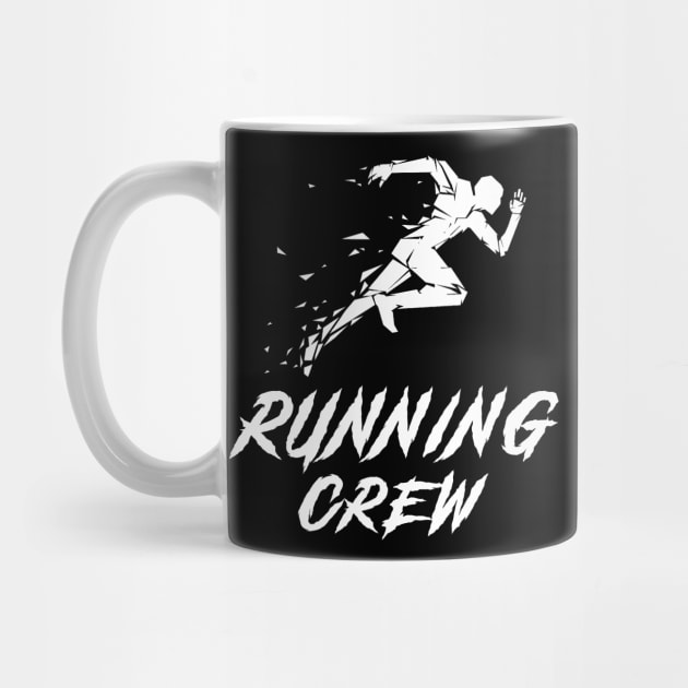 Running Crew Awesome Tee: Sprinting with Laughter! by MKGift
